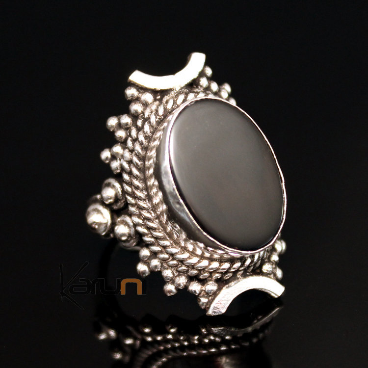 jewelry ethnical silver ring