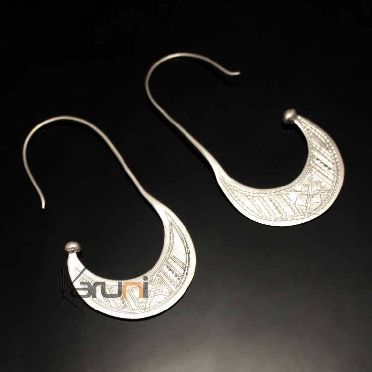 Creoles silver earrings 54