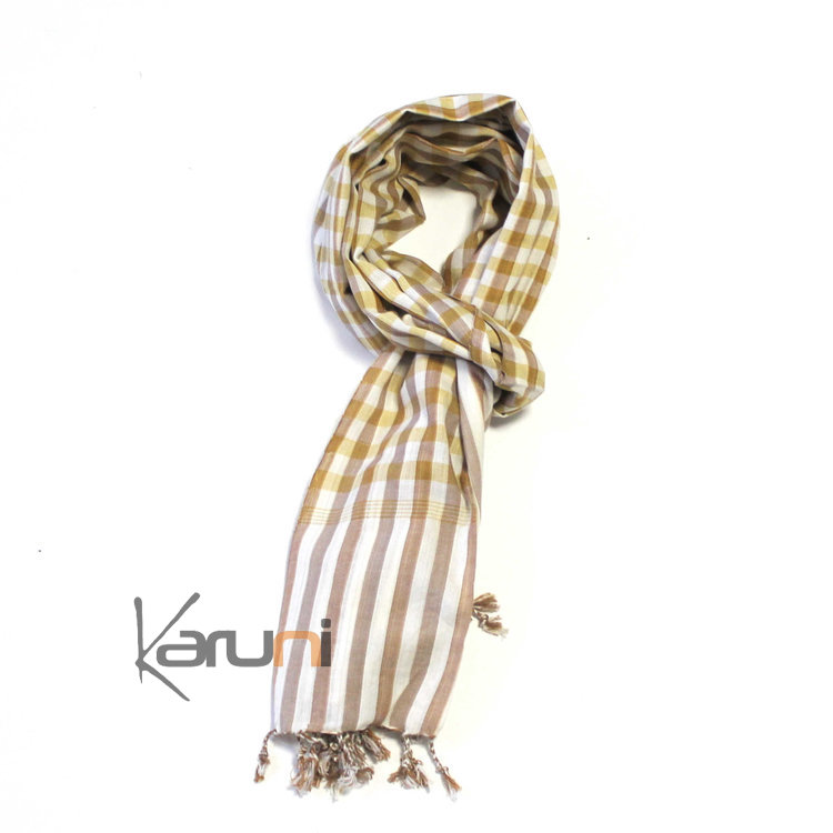 Scarf Stole Krama Plaid Cotton Cambodia Design Men/Women 