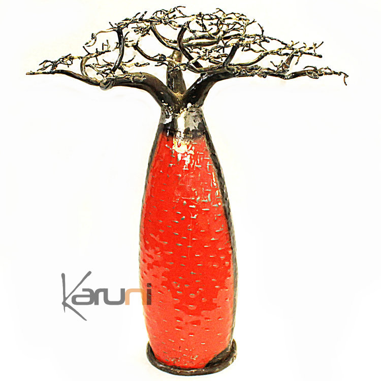 Decoration Baobab Jewelry Tree Holder Curved Vintage Red