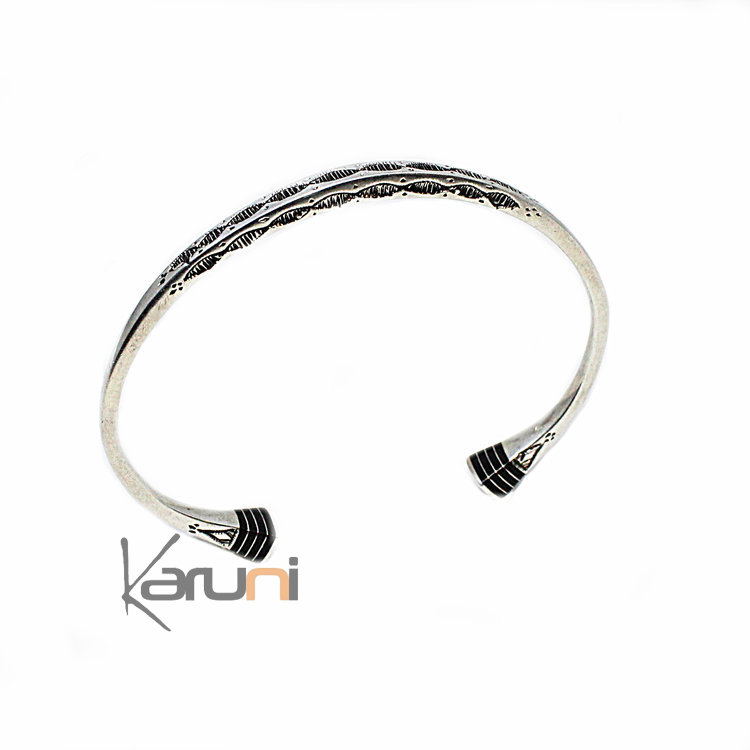 Ethnic Sterling Silver Bracelet Ebony 3047