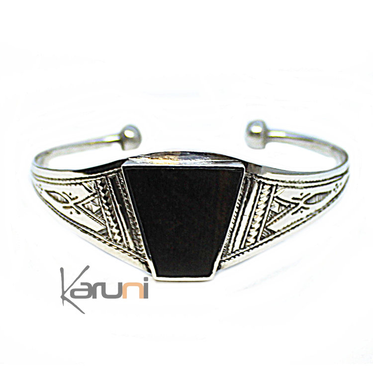 Ethnic Bracelet Sterling Silver Ebony 3057