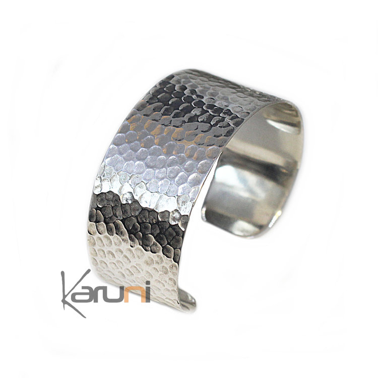 Sterling SilverHammered Bracelet Design KARUNI 3059