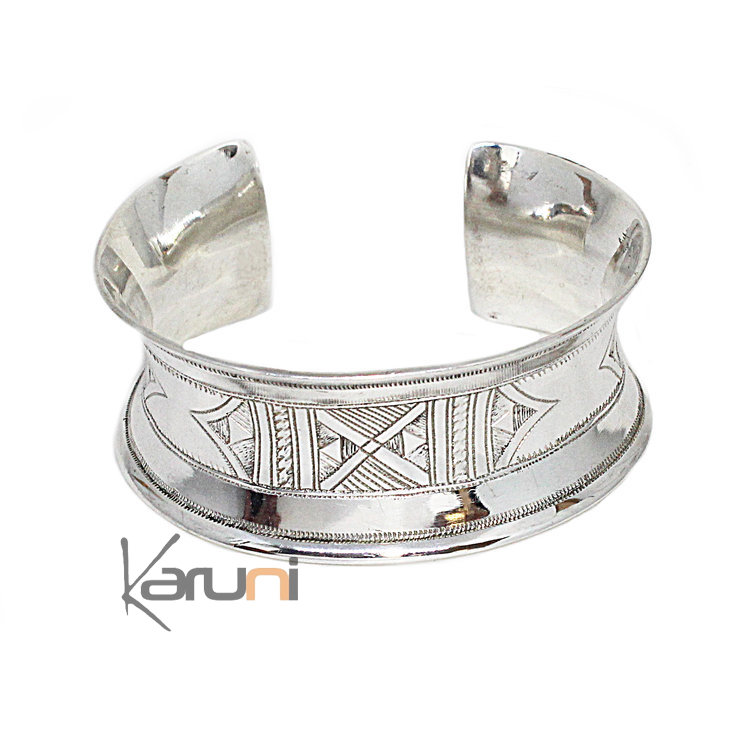 Curved Sterling Silver Cuff 3066