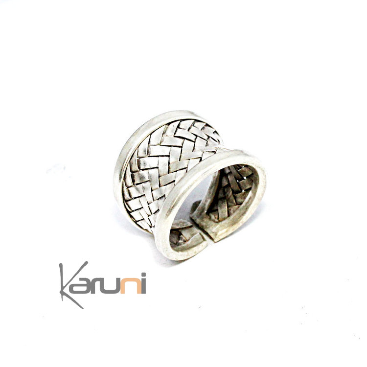 Sterling Silver Ring Braided Silver 1129