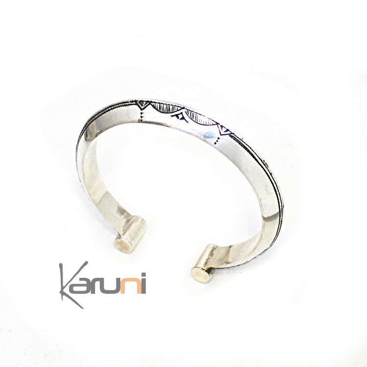 Ethnic Bracelet Sterling Silver Jewelry  Engraved 3111