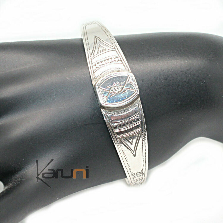  Tuareg Cuff Bracelet Silver Ebony Ekke