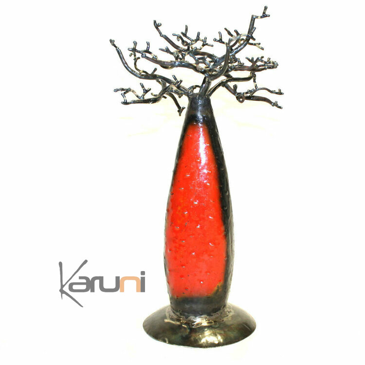 Jewelry Tree Baobab design jewelry holder Red