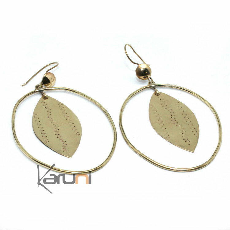 Golden Bronze Earrings hoop