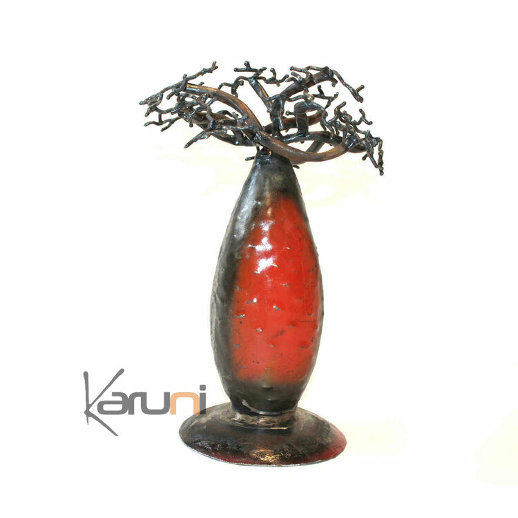 Medium Jewelry Tree Baobab design jewelry holder Red