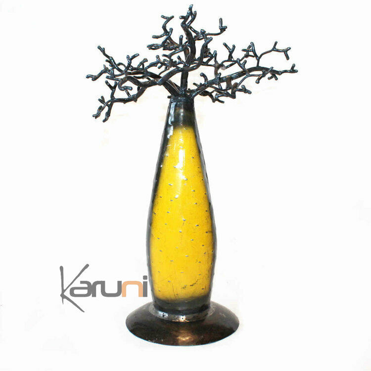 Medium Jewelry Tree Baobab design jewelry holder Yellow