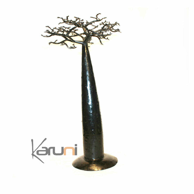 Jewelry Tree Baobab design jewelry holder recycled metal Madagascar