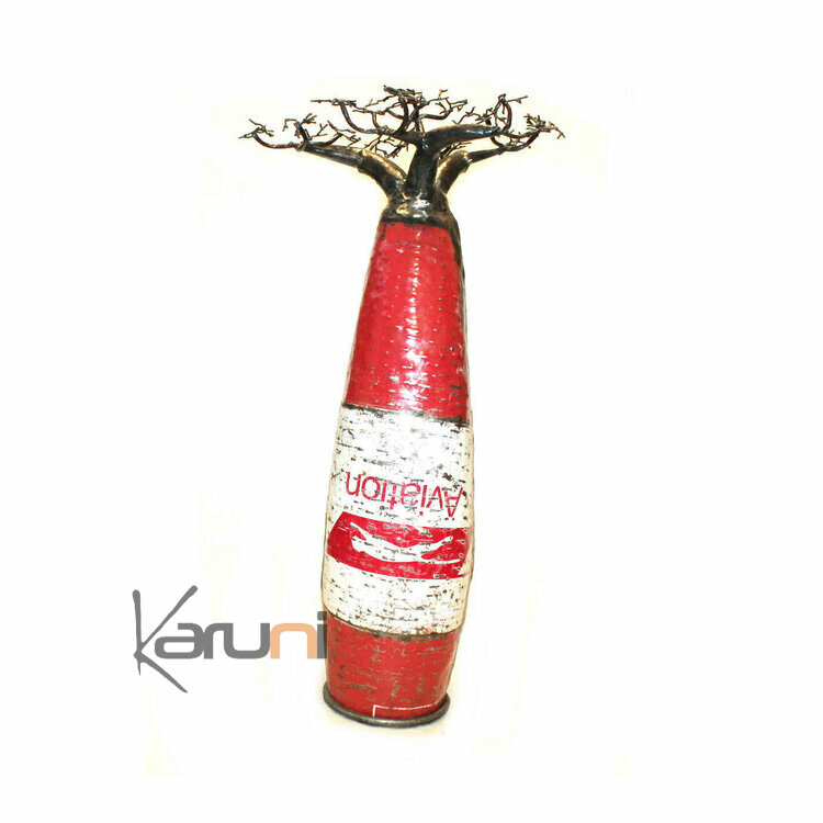 Jewelry Tree Baobab design jewelry holder 85 cm recycled metal Madagascar