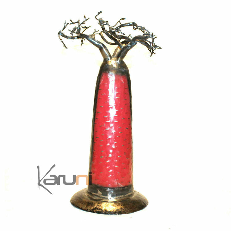 Jewelry Tree Baobab design jewelry holder Red 40 cm