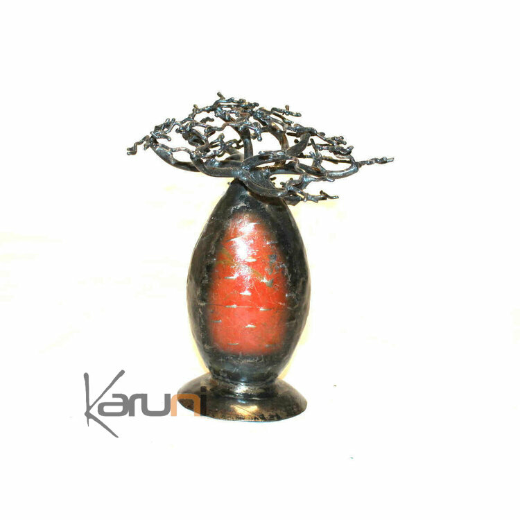 Jewelry Tree Baobab design jewelry holder bombe Red