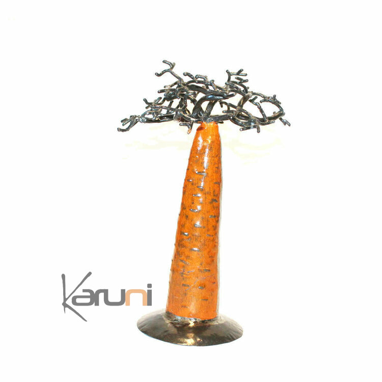 Jewelry Tree Baobab design jewelry holder orange 30 cm