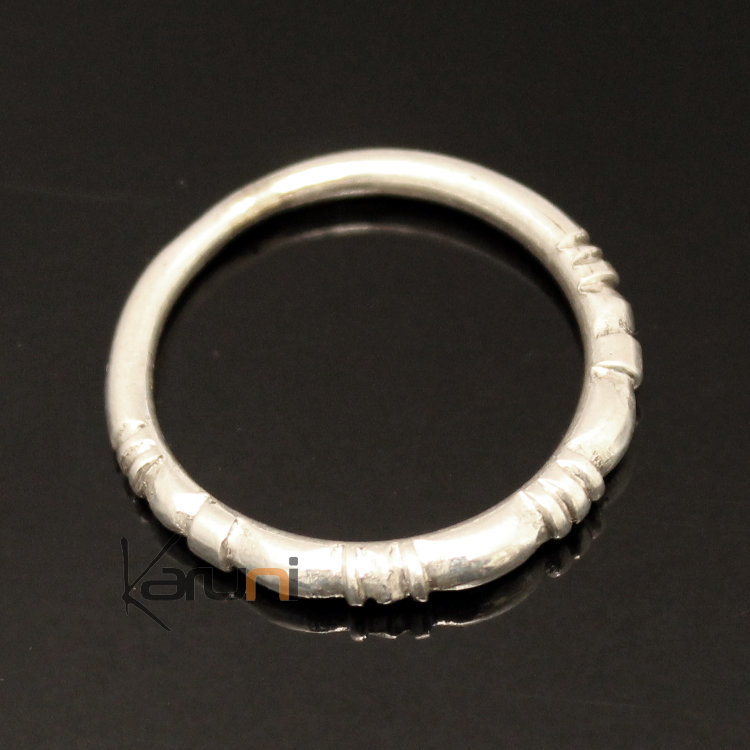 Ring Fine Ring Alliance Silver Engraved Round Beads 01 Ring of Phalanx