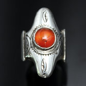 fancy ring agat silver