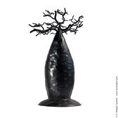 Jewelry Tree Baobab design jewelry holder 35-40 cm recycled metal Madagascar