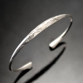 Ethnic Bracelet Sterling Silver Jewelry Engraved Angle Men/Women Tuareg Tribe Design 05