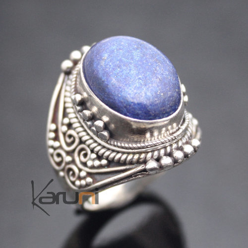 Lapis sterling silver ring