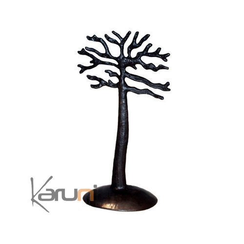 Jewelry Tree jewellery holder flat Baobab 60 cm recycled metal Madagascar