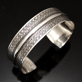 Engraved sterling silver bracelet