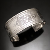 Sterling silver cuff engraved