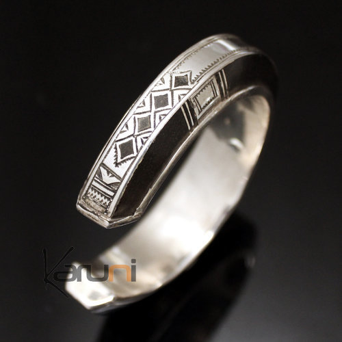 Large Tuareg city bracelet in silver 6