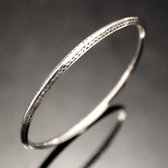 Ethnic Bangle Bracelet Sterling Silver Jewelry Thick Engraved Tuareg Tribe Design 11