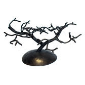 Jewelry Tree-holder rings small cedar recycled metal Madagascar baobab