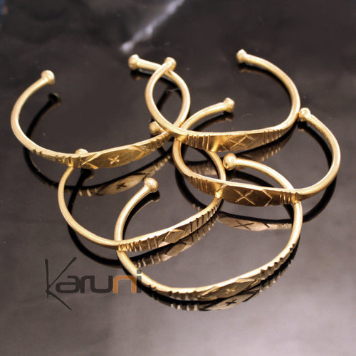 Fulani golden Bracelet in bronze Adjustable