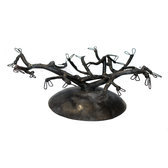 Jewelry Tree-holder rings small cedar recycled metal Madagascar baobab