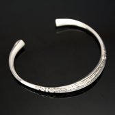 Ethnic Bracelet Sterling Silver Jewelry Engraved Angle Men/Women Tuareg Tribe Design 02