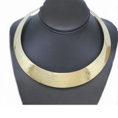 Bronze hammered choker