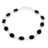 925 sterling silver bracelet black onyx