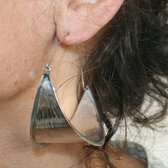 Large sterling silver earrings