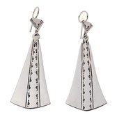 Tuareg pendants earrings in silver 2