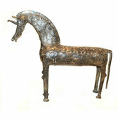 Bronze dogon horse