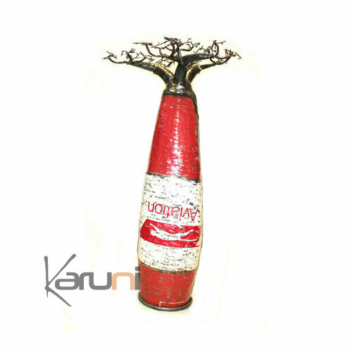 Recycled metal baobab