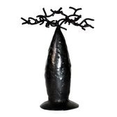 Jewelry Tree Baobab design jewelry holder 15 cm recycled metal Madagascar