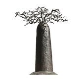 Jewelry Tree Baobab round design jewelry holder 40 cm recycled metal Madagascar