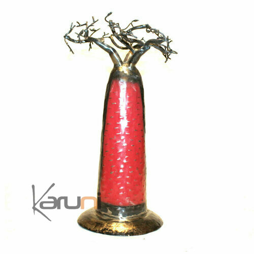 Jewelry Tree Baobab design jewelry holder Red 40 cm