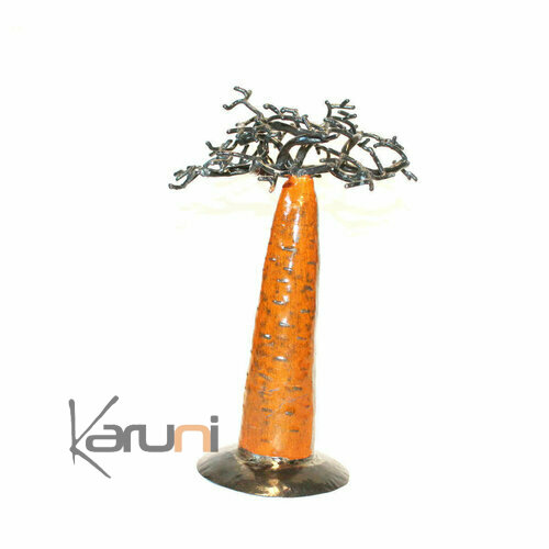 Jewelry Tree Baobab design jewelry holder orange 30 cm