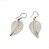 silver earrings