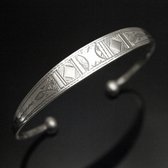 Large Tuareg city bracelet in silver 2