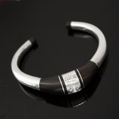 Ebony sterling silver bracelet 